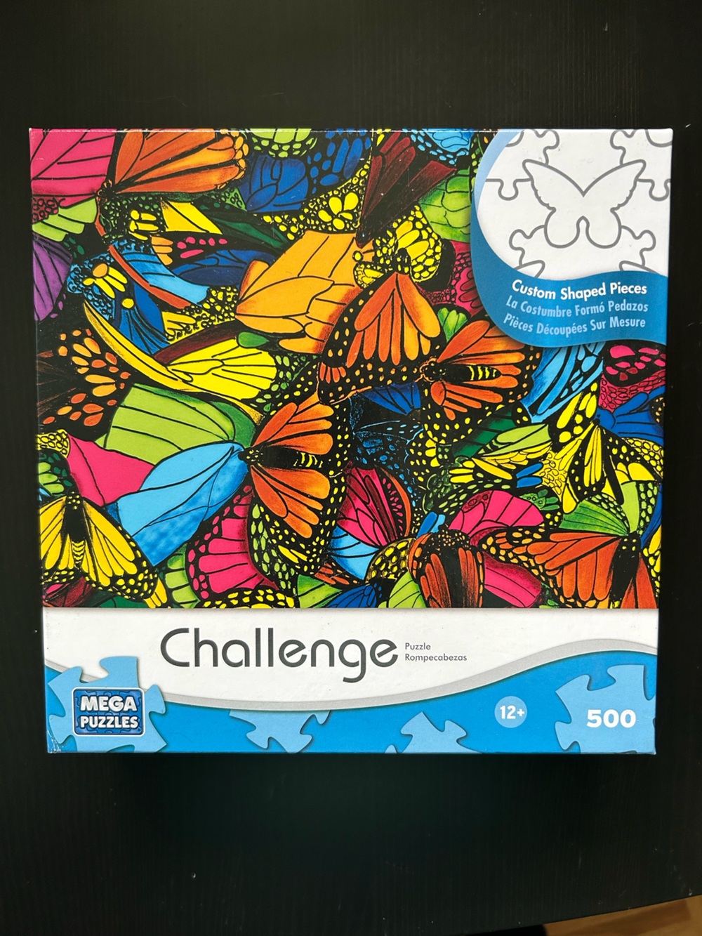 5/$25 500-Piece Challenge Puzzle — Colorful Butterfly Design